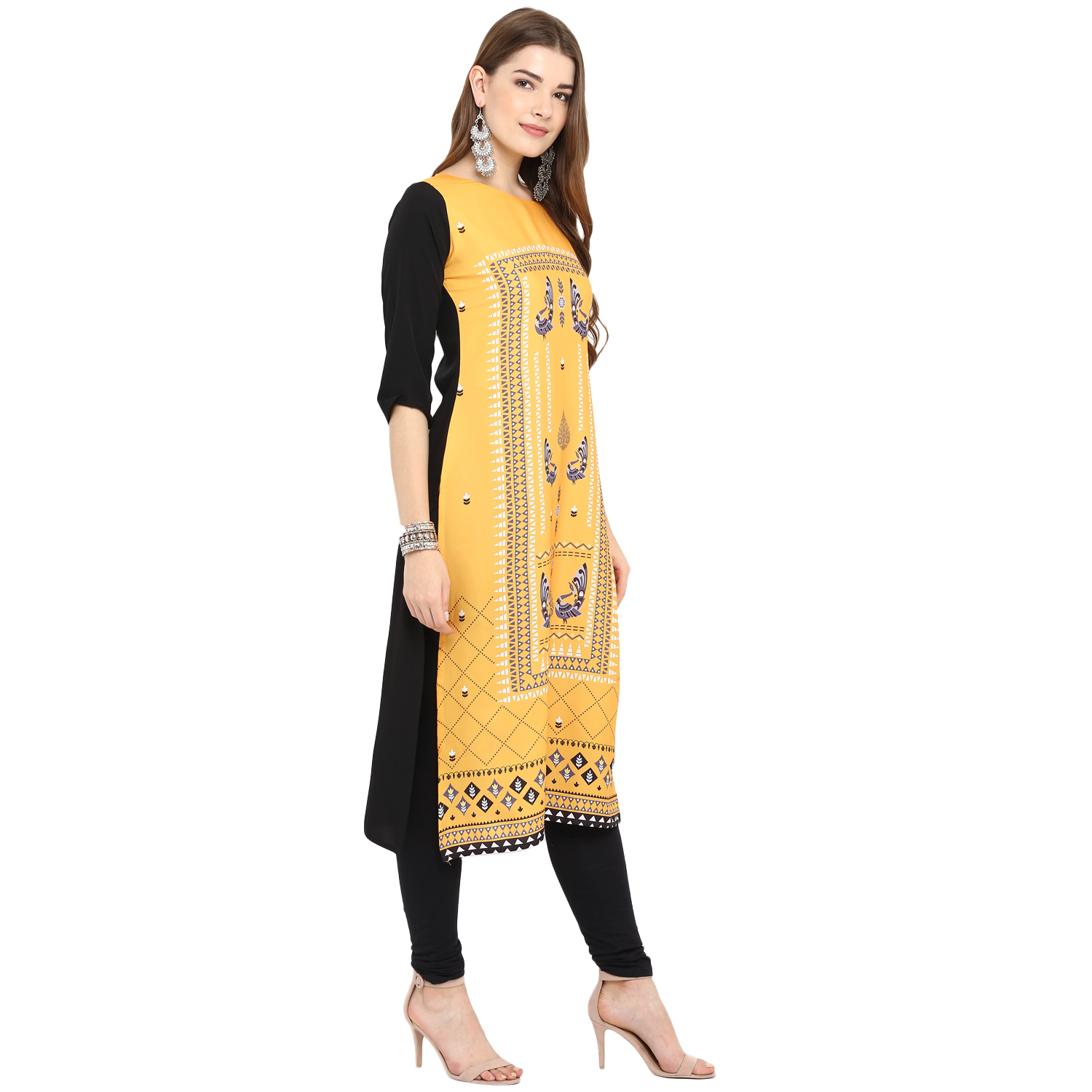 Long Crepe Kurti