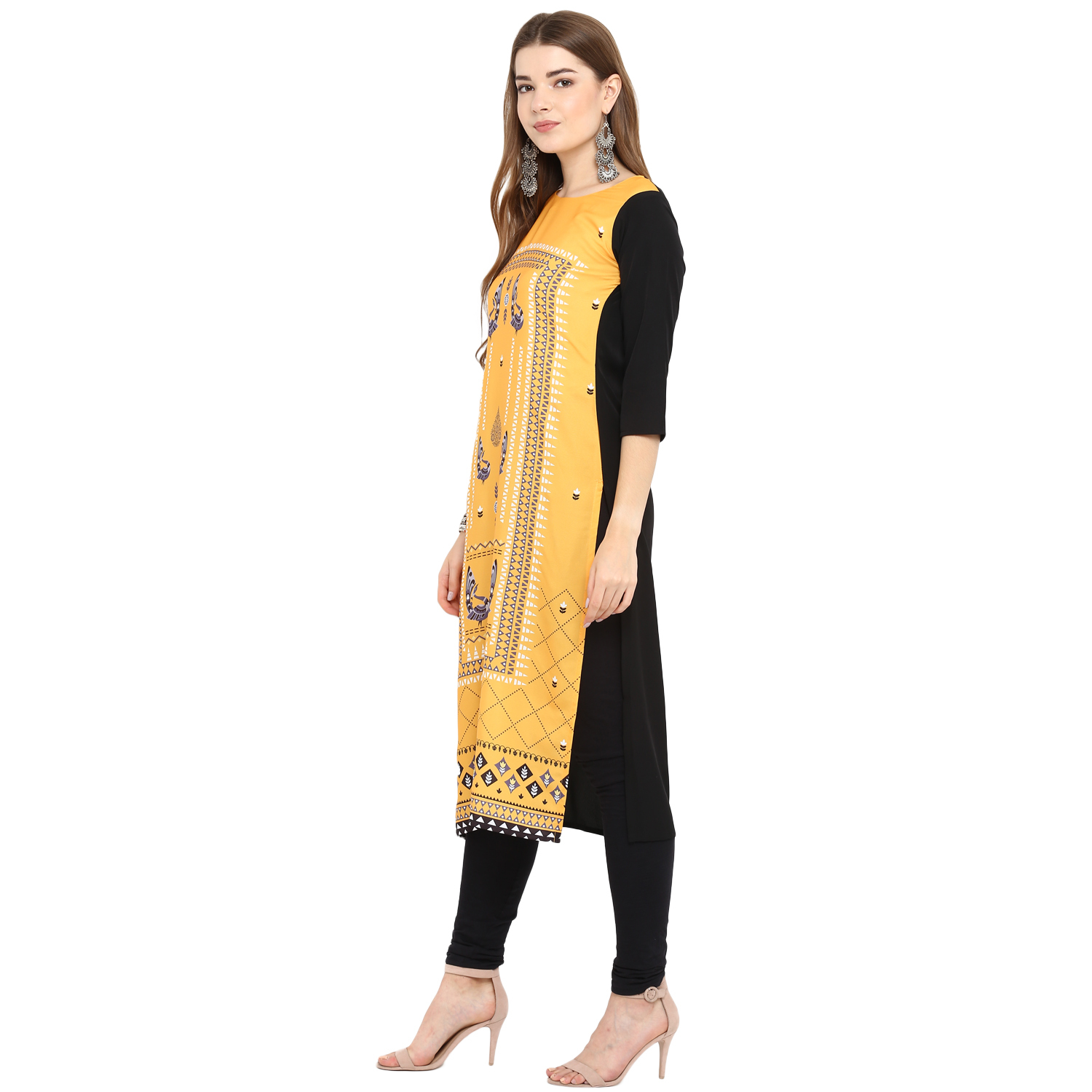 Long Crepe Kurti