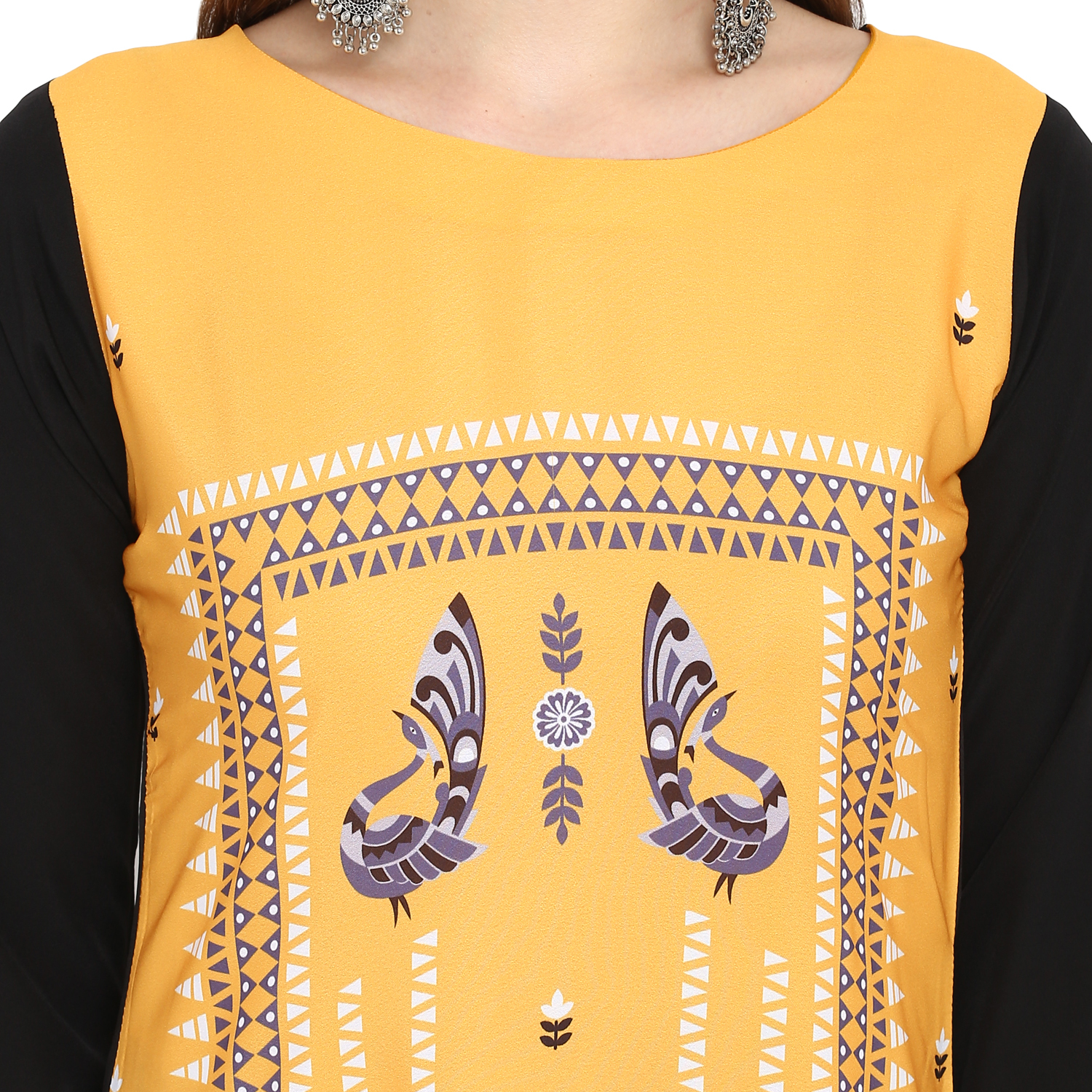 Long Crepe Kurti