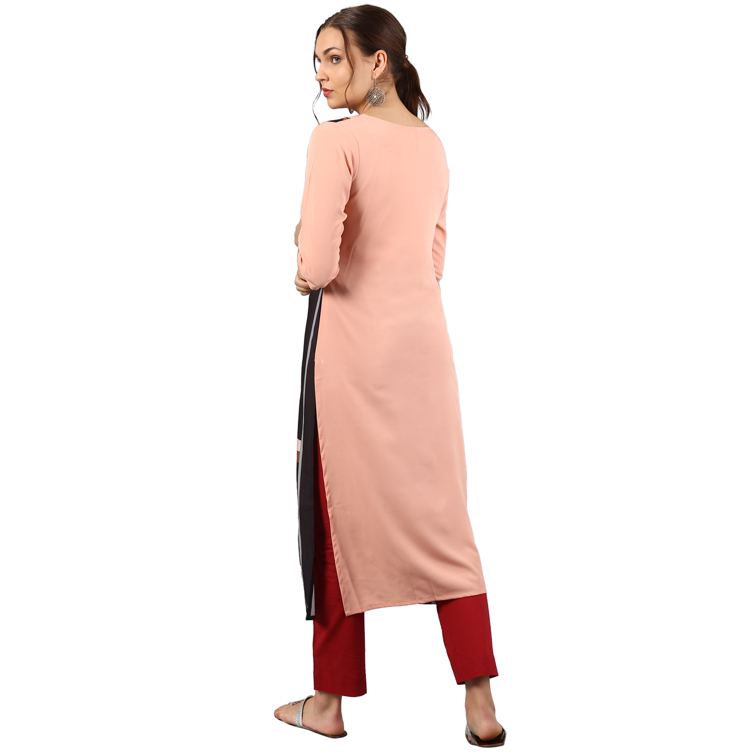 Designer Printed Crepe Kurti