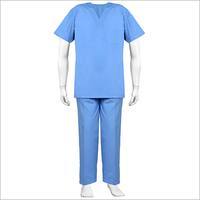 Cotton Blue Color Scrub Suit