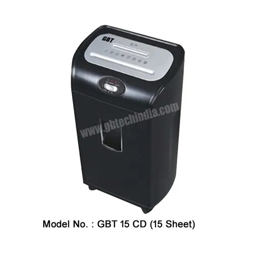 Robust Paper Shredder - Mild Steel, 390x265x546mm | Jam Proof System, Ultra Quiet Operation, Auto Stop Feature, 12 Sheet Capacity