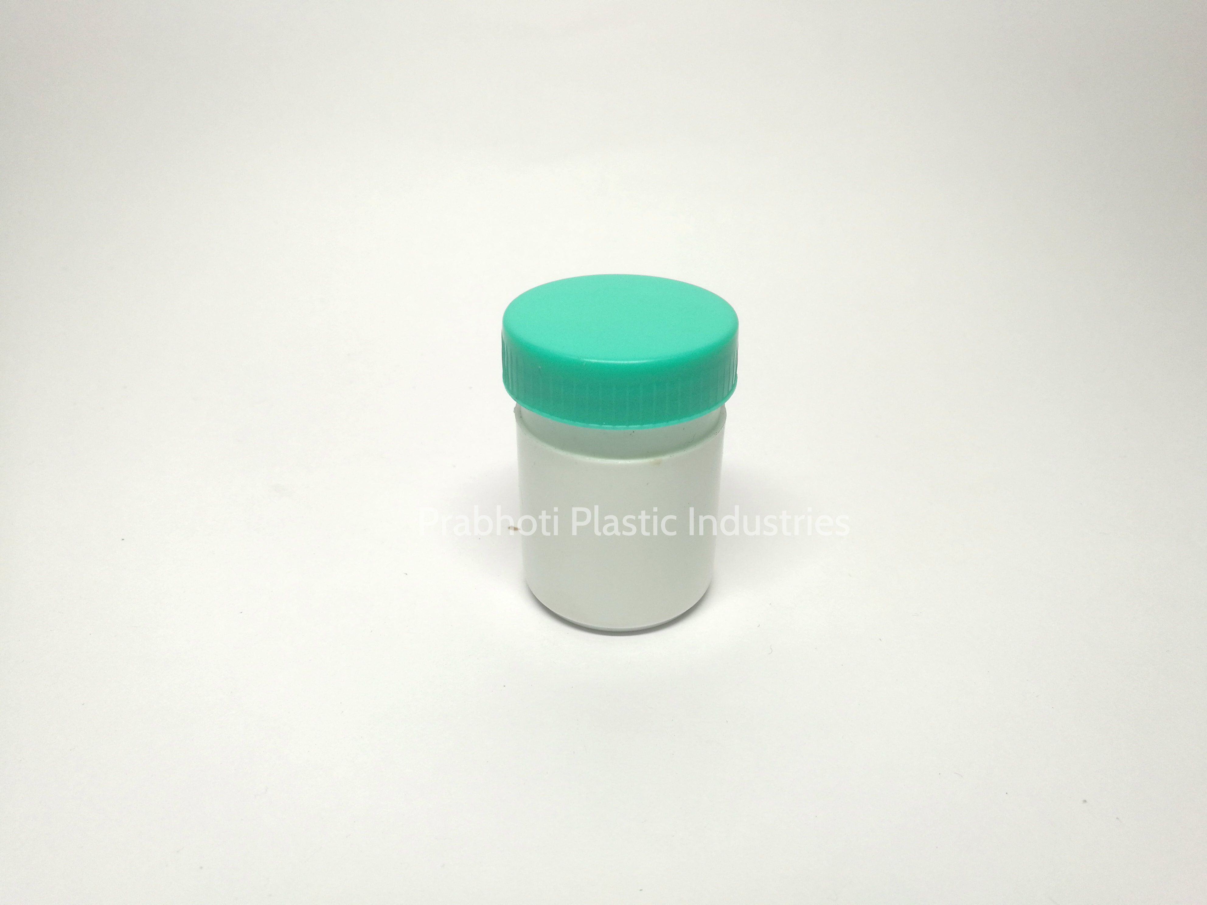 25gm Rub Jar - Polypropylene 25gm Size Round Shape Available In Green Blue Yellow White & Green/white Color Options | Rigid Plastic Construction Screw Cap Type