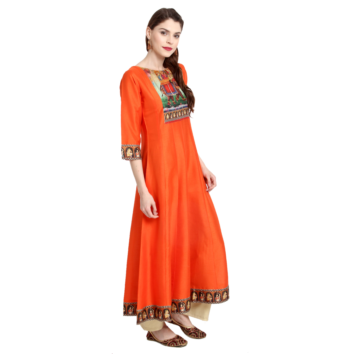 Digital Print Anarkali Kurti