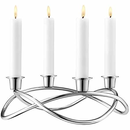 Silver & Gold Candle Holders - Material: Metal
