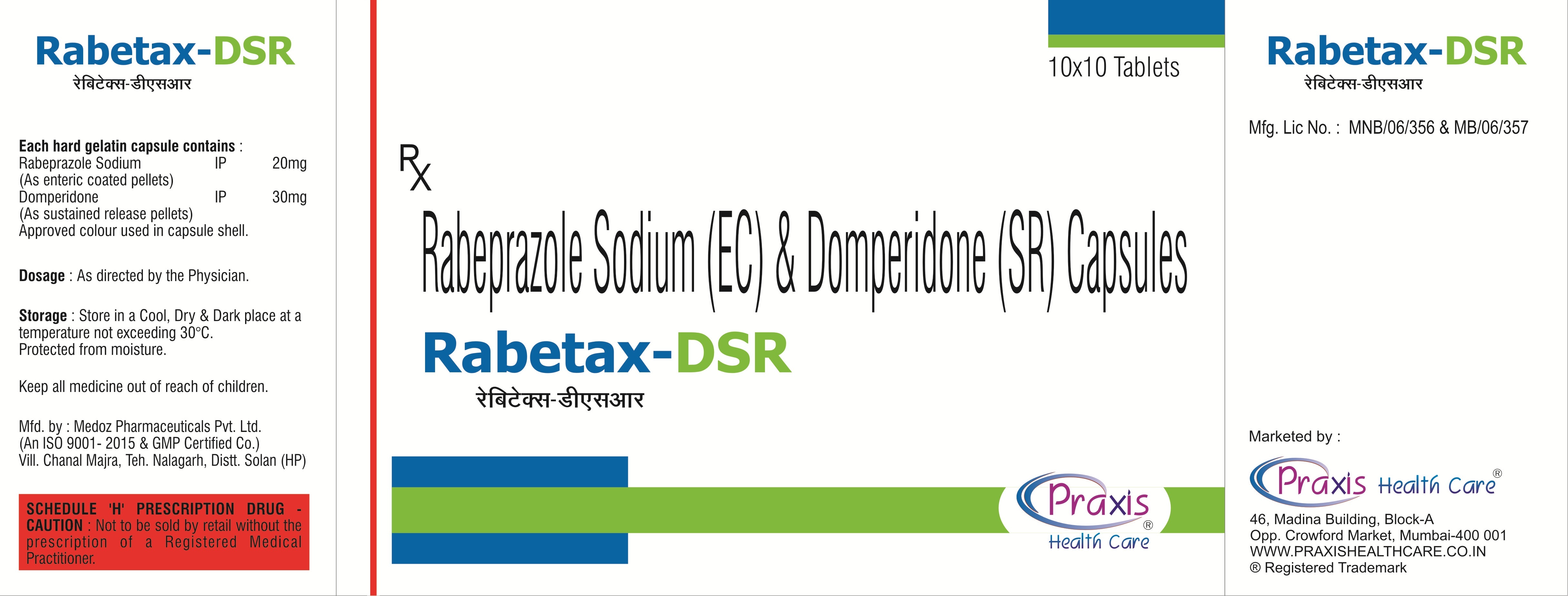 Rabetax-dsr Capsules General Medicines