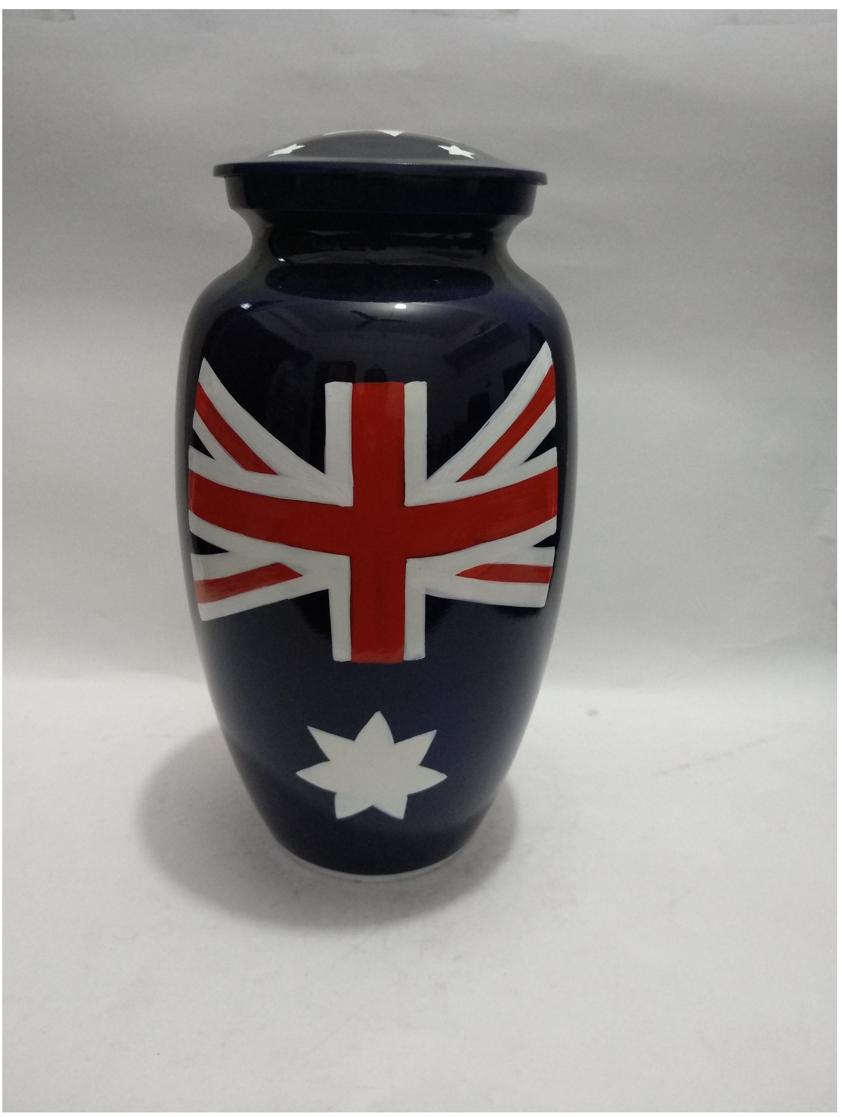 Gold Brass Mother Of Pearl Metal Cremation Urn