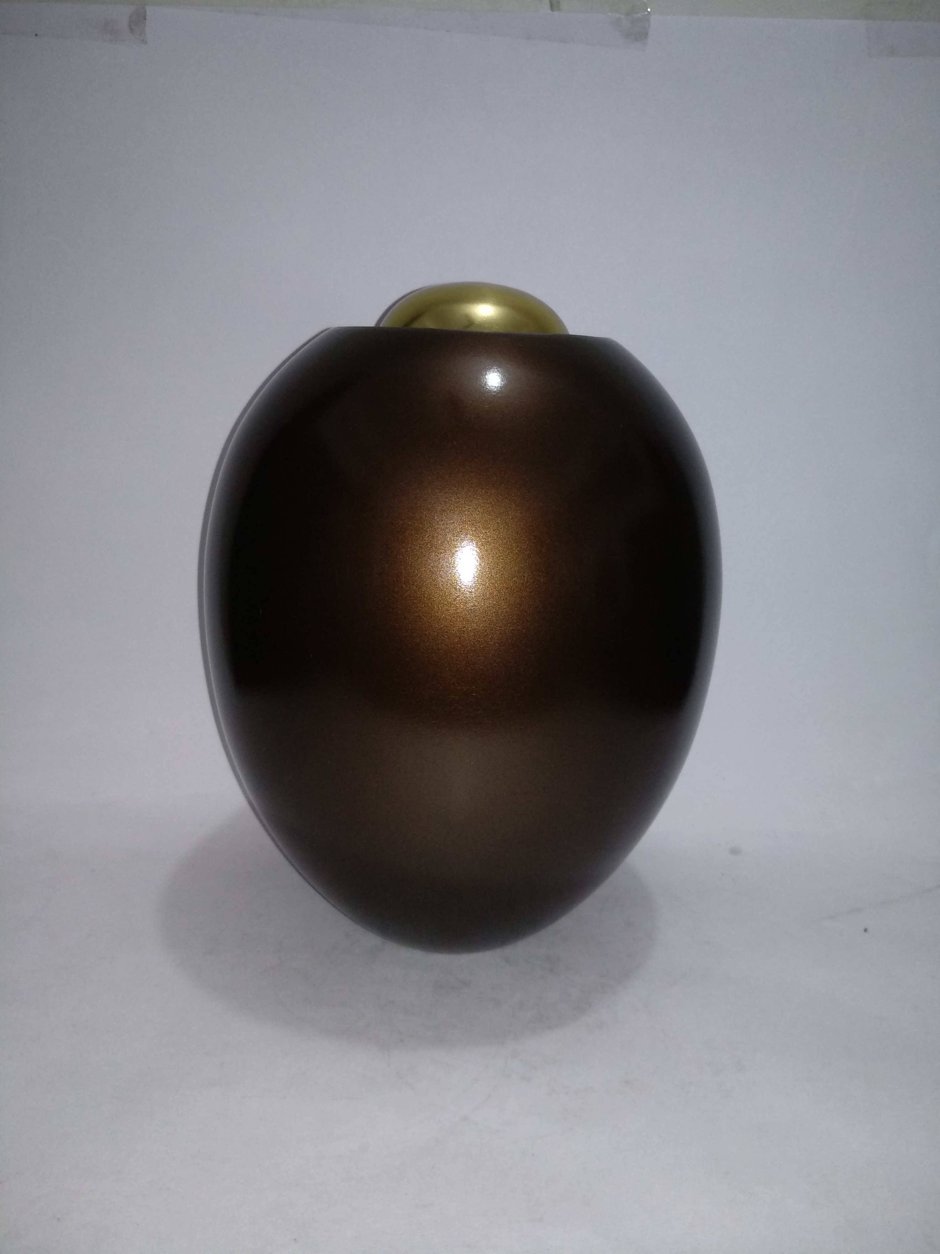 Black Metal Aluminum Urn