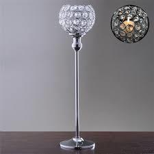Silver Crystal Candle Stand Holder