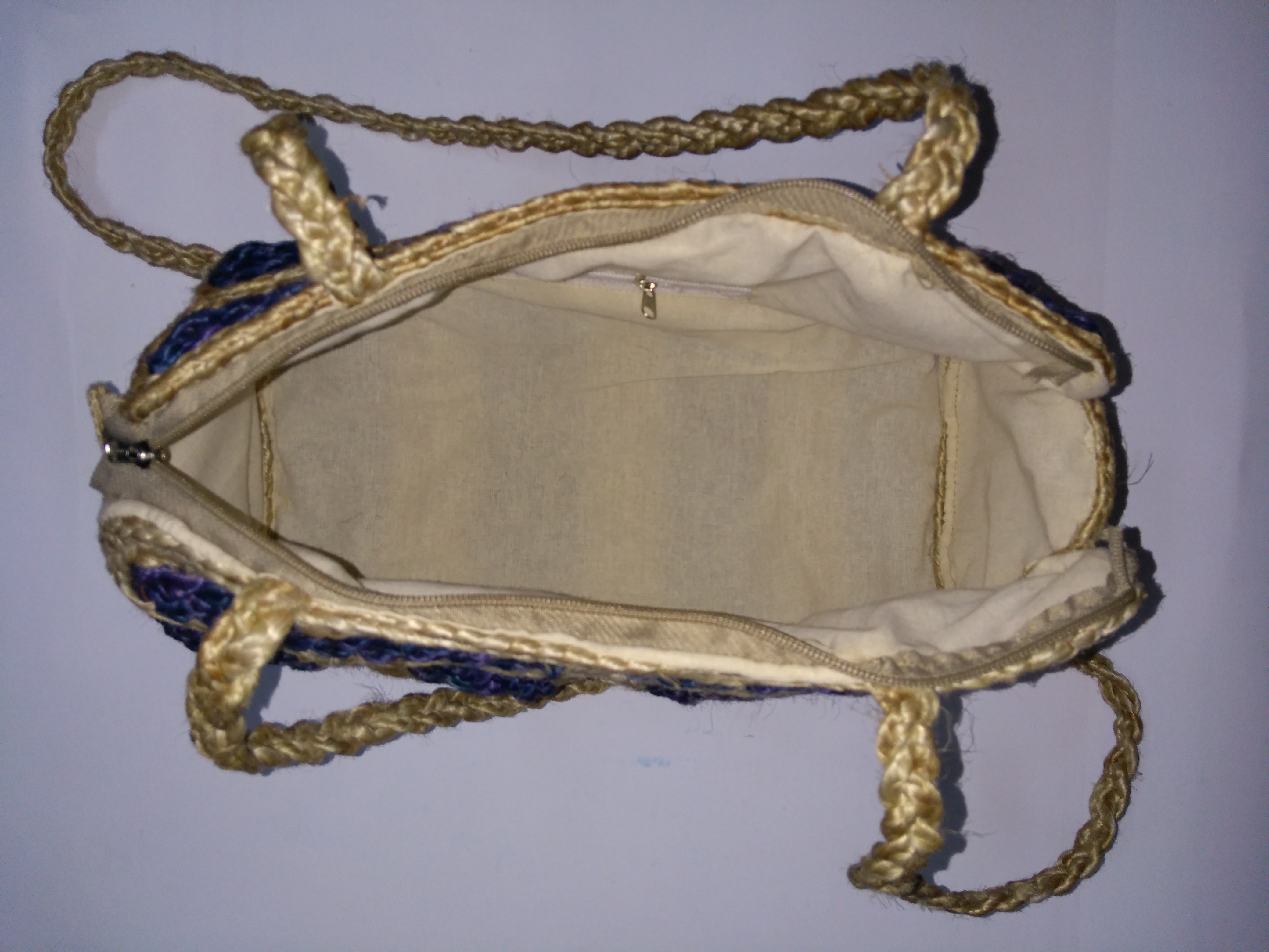 Golden Jute Ladies Bag