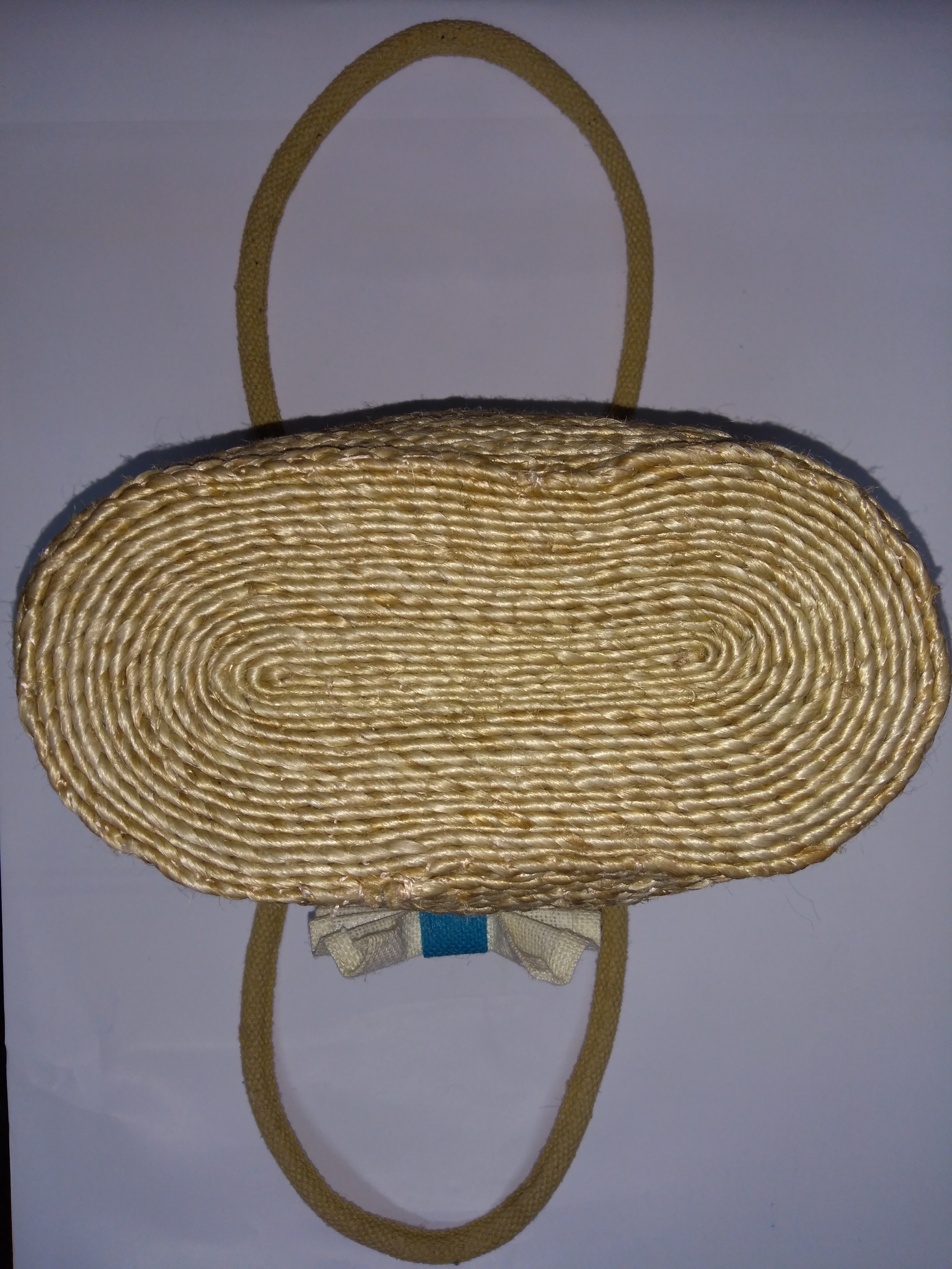 Wheat Color Jute Handmade Designer Bag