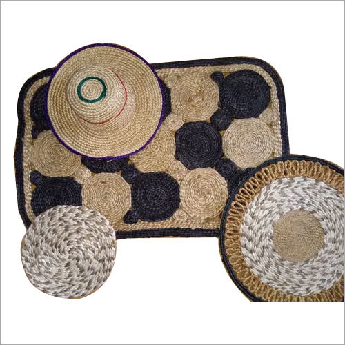 Handmade Jute Rugs Size: 90 Cm To 2.5 Mtr