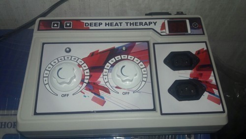 Deep Heat Therapy Machine - Plastic, 4 Channels | Personal & Clinical Use for Muscle Relief