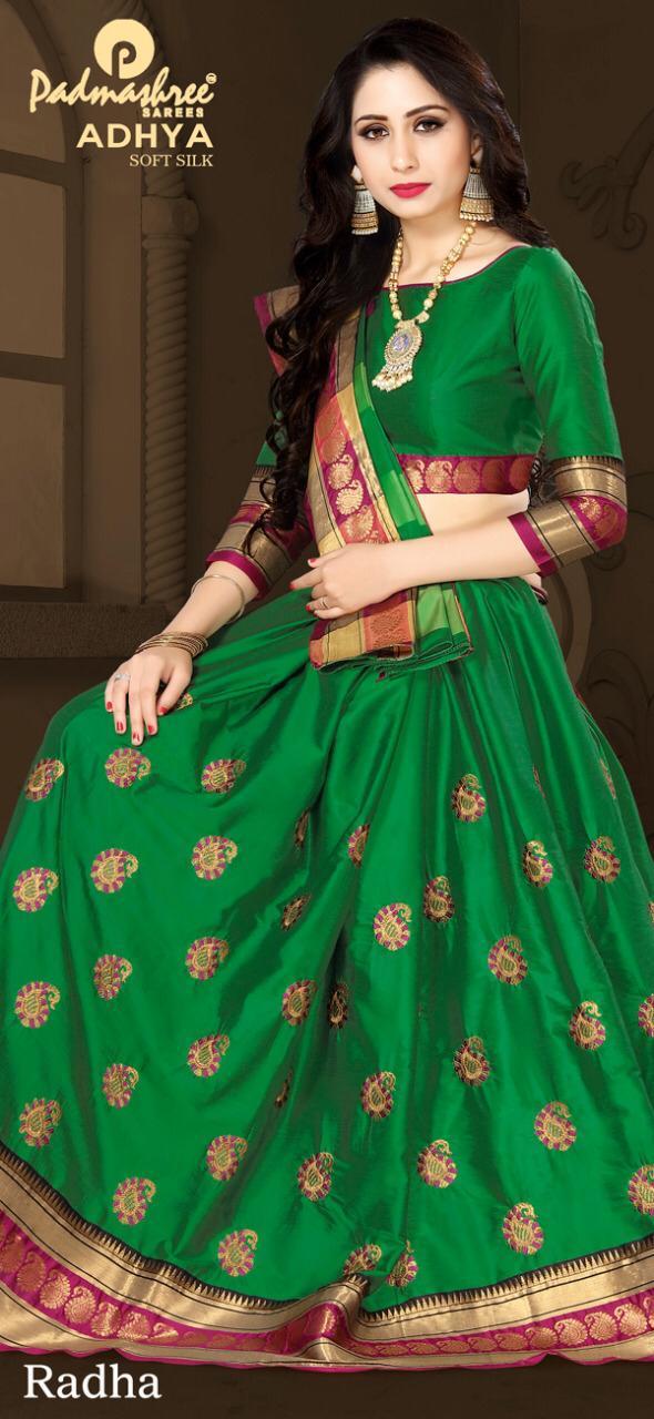 Cotton Printed Saree - Pure Cotton Silk With Maharashtrian Paithni Border, Multi-color Pattern, 10-piece Full Set