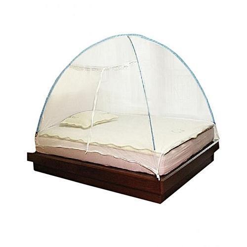 Foldable Mosquito Net - Lightweight, 6x6ft Size | Multi-color, Easily Tucks Under Mattress, Ideal For Large And Family Beds