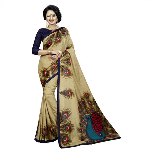 Multicolour Maalgudi Silk Saree