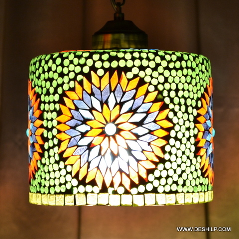 मल्टीकलर होम डेकोर नाइट हैंगिंग लैंप इम्पोर्टवाला प्रीमियम प्रिंटेड रेड हैंगिंग ग्लास बॉल ग्लास