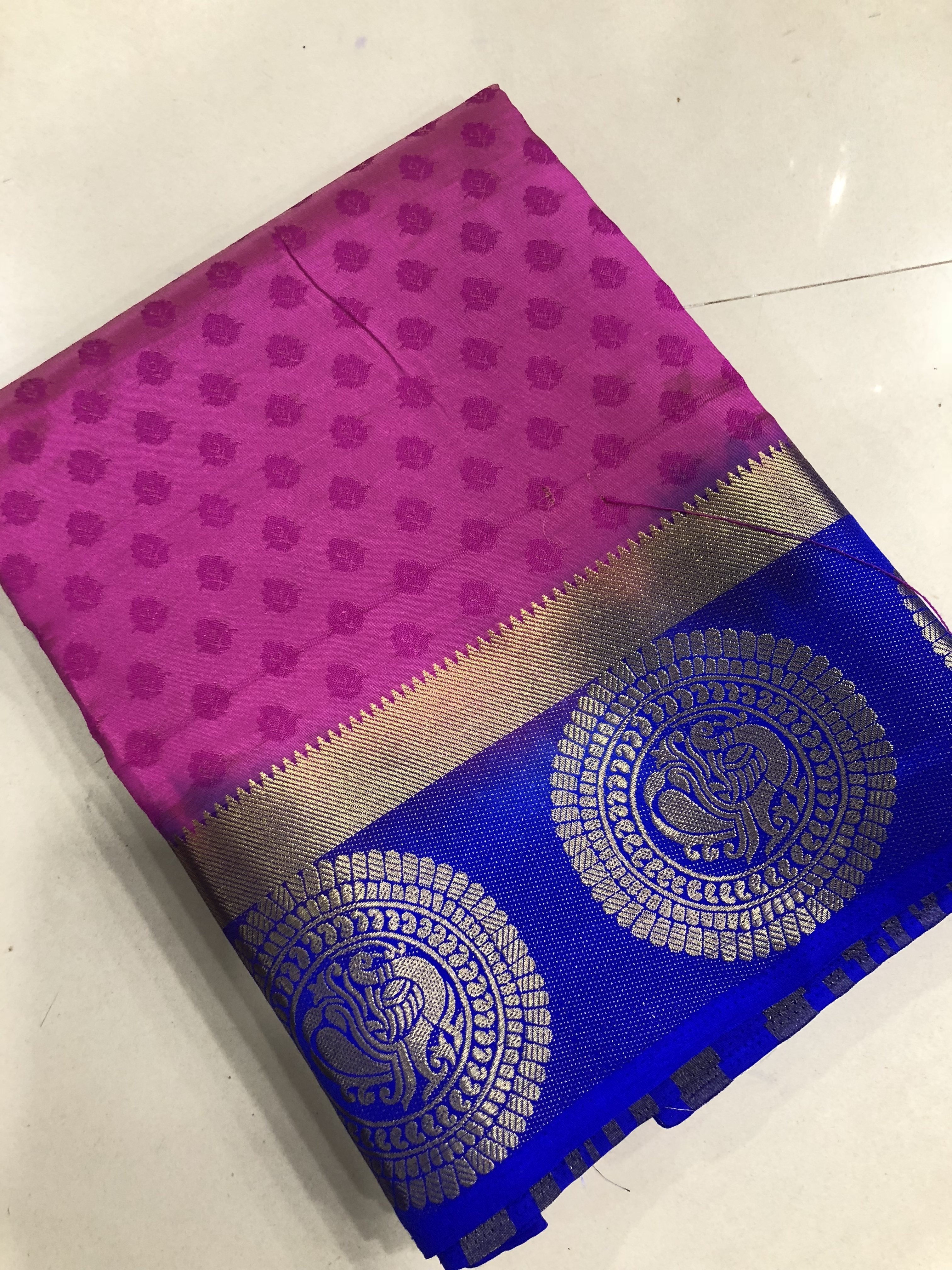 Multicolour New Designer Kanjivaram Peacock Saree
