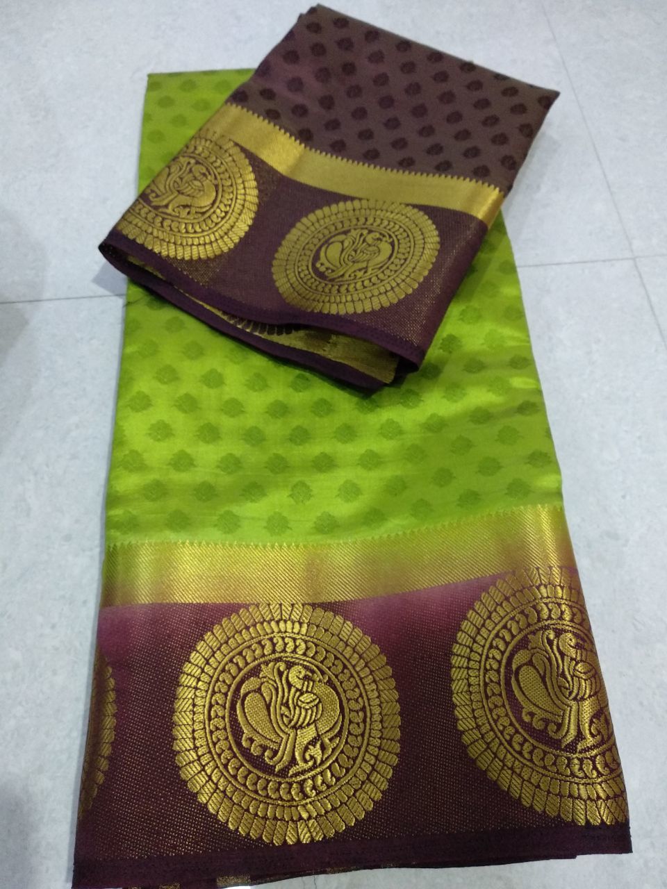 Multicolour New Designer Kanjivaram Peacock Saree