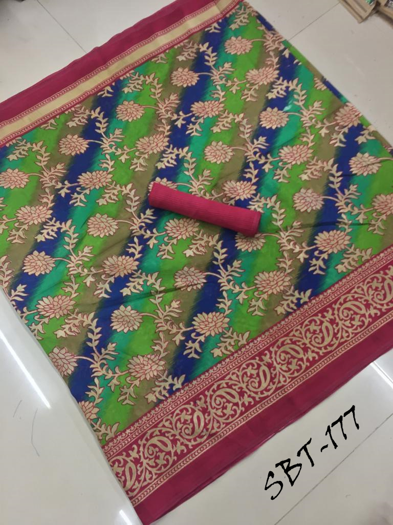 Multicolour New Design Printed Saree