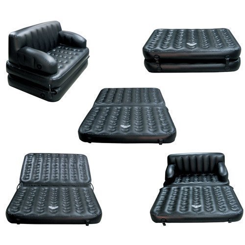 Black Air Sofa Cum Bed
