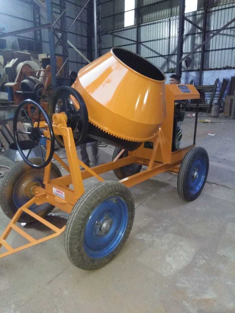 Full Bag Concrete Mixer - 14 Cubic Feet Steel Drum, 1.5 Hp Electric Motor, Heavy Duty Pneumatic Wheels - Ideal For Heavy Mixing Tasks