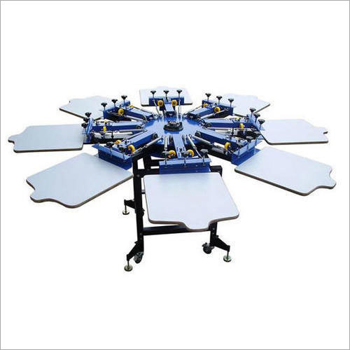 Manual Screen T-Shirt Printing Machine - Heavy Duty, 400-950 kg Weight | Double Color, New Automatic Grade, Ideal for Backing Logos and Images