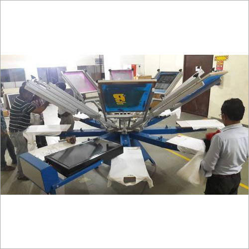 8 Head Manual T-Shirt Screen Printing Machine