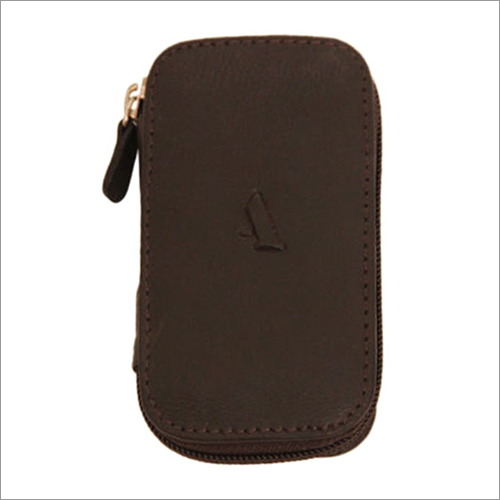 Leather Mobile Pouch - Leather, Smooth Texture, Modern Design | Lightweight, Customizable, Ideal for Documents and Credit Cards 