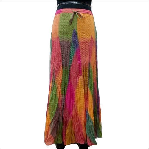 Multi Crinkled Skirt