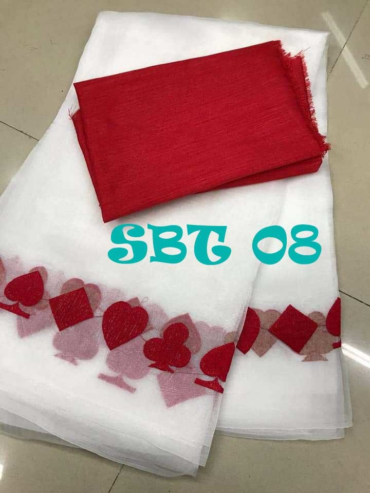 Chanderi Cotton Saree With Embroidery Work - 5.5 Mtr Length 0.8 Mtr Blouse Length | Multicolor Hand Embroidery Other Indian Style