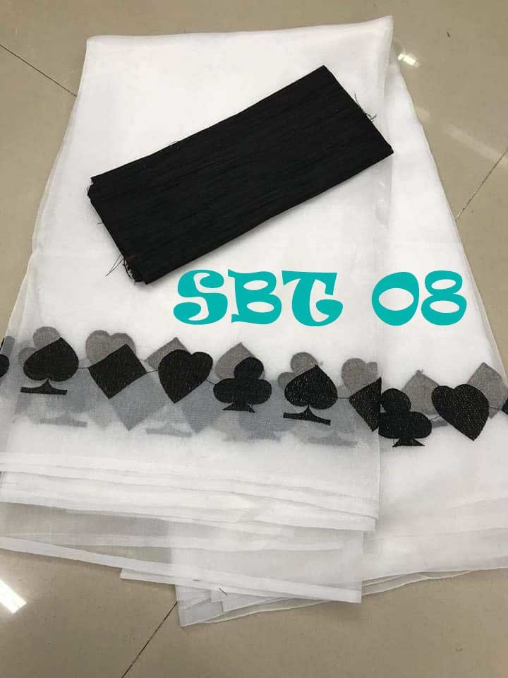 Chanderi Cotton Saree With Embroidery Work - 5.5 Mtr Length 0.8 Mtr Blouse Length | Multicolor Hand Embroidery Other Indian Style