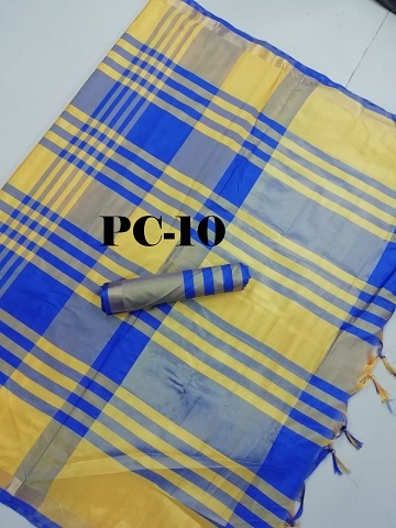 Designer Cotton Saree - 5.5 Mtr Length, 0.8 Mtr Blouse | Multicolour, Soft Cotton, Printed Pattern, Lace Closure, Patch Work Design
