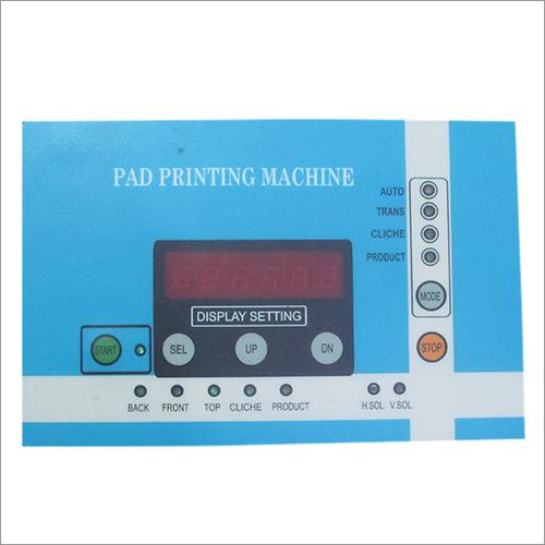 Blue Pad Printing Control Card