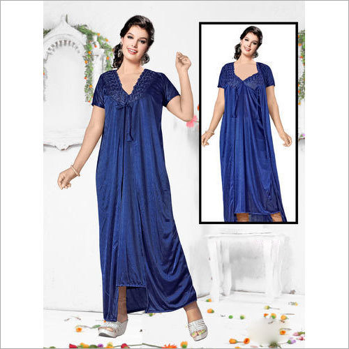 ब्लू लेडीज़ 2 पीस नाइटी