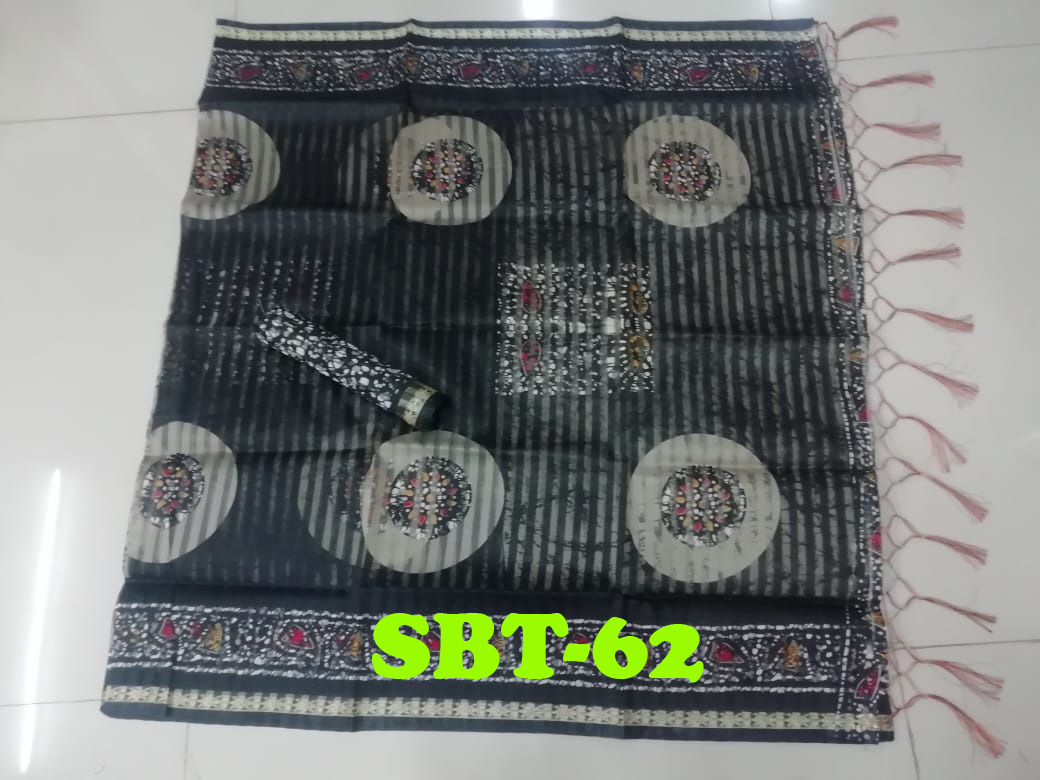 Saniya Patti Printed Saree With Jhalar - Cotton Blend, 5.5 Mtr Length, Multi-color Checked Design, Lace Closure, Intricate Sequin Work