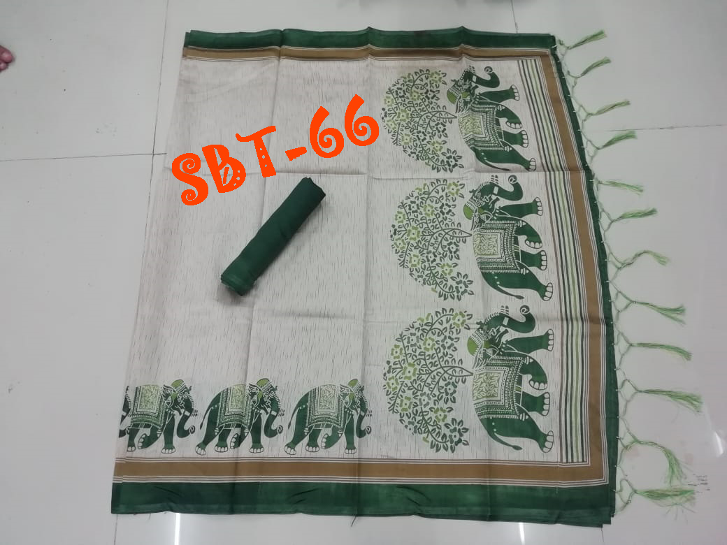 Fancy Silk Saree - Art Silk, 5.5 Mtr Length, Multicolour | Floral Print, Zari Work, Lace Closure