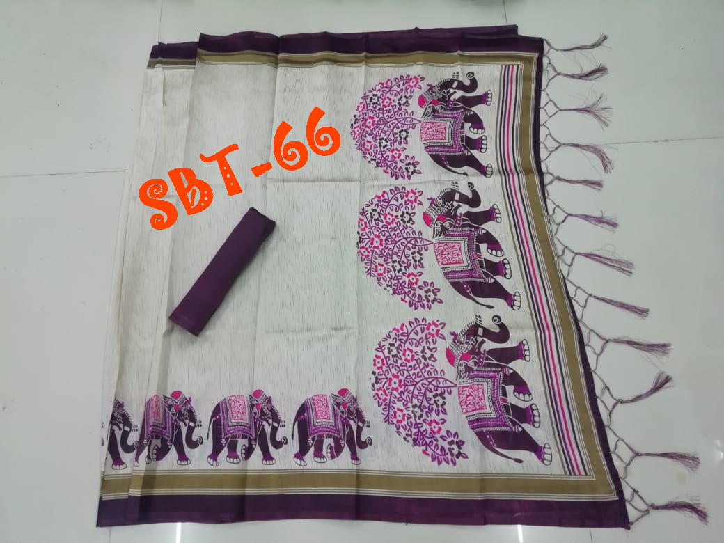 Fancy Silk Saree - Art Silk, 5.5 Mtr Length, Multicolour | Floral Print, Zari Work, Lace Closure