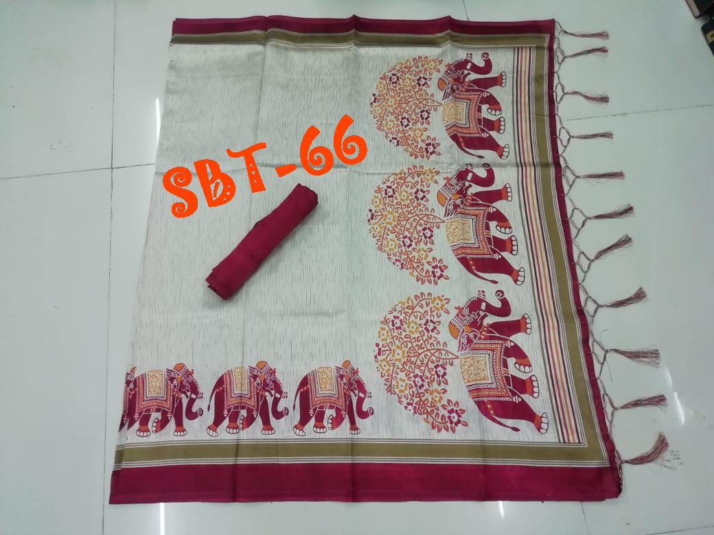 Fancy Silk Saree - Art Silk, 5.5 Mtr Length, Multicolour | Floral Print, Zari Work, Lace Closure