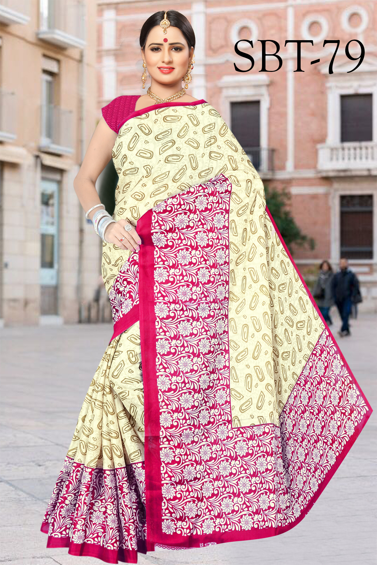 Light Weight Silk Saree - 5.5 Mtr Length 0.8 Mtr Blouse Multicolor | Soft Art Silk Printed Pattern Patch Work Details