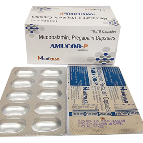 Mecobalamin Pregabalin Capsule - Liquid Formula | Ambroxol 15mg, Terbutaline 1.25mg, Guaifenesin 50mg, Menthol 2.5mg for Enhanced Respiratory Relief