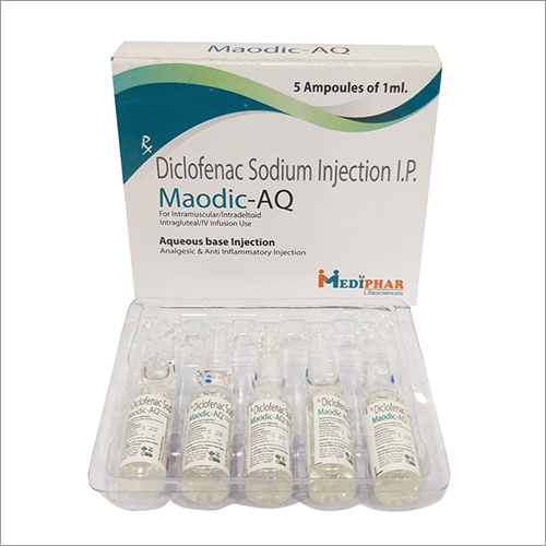 Diclofenac Sodium Injection Ingredients: Ambroxol 15Mg + Terbutaline 1.25Mg +Guaiphensin 50Mg + Menthol 2.5Mg