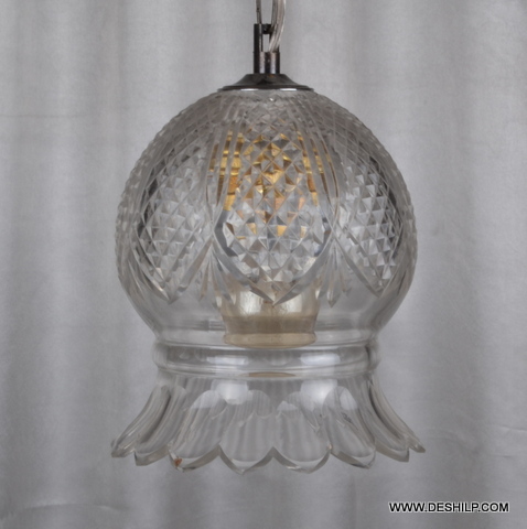 Cut Glass Wall Hanging - Handcrafted Transparent Glass, 6x12 To 6x14 Inches, Traditional Round Design, Polished Finish, Weighs 4-8 Kilograms