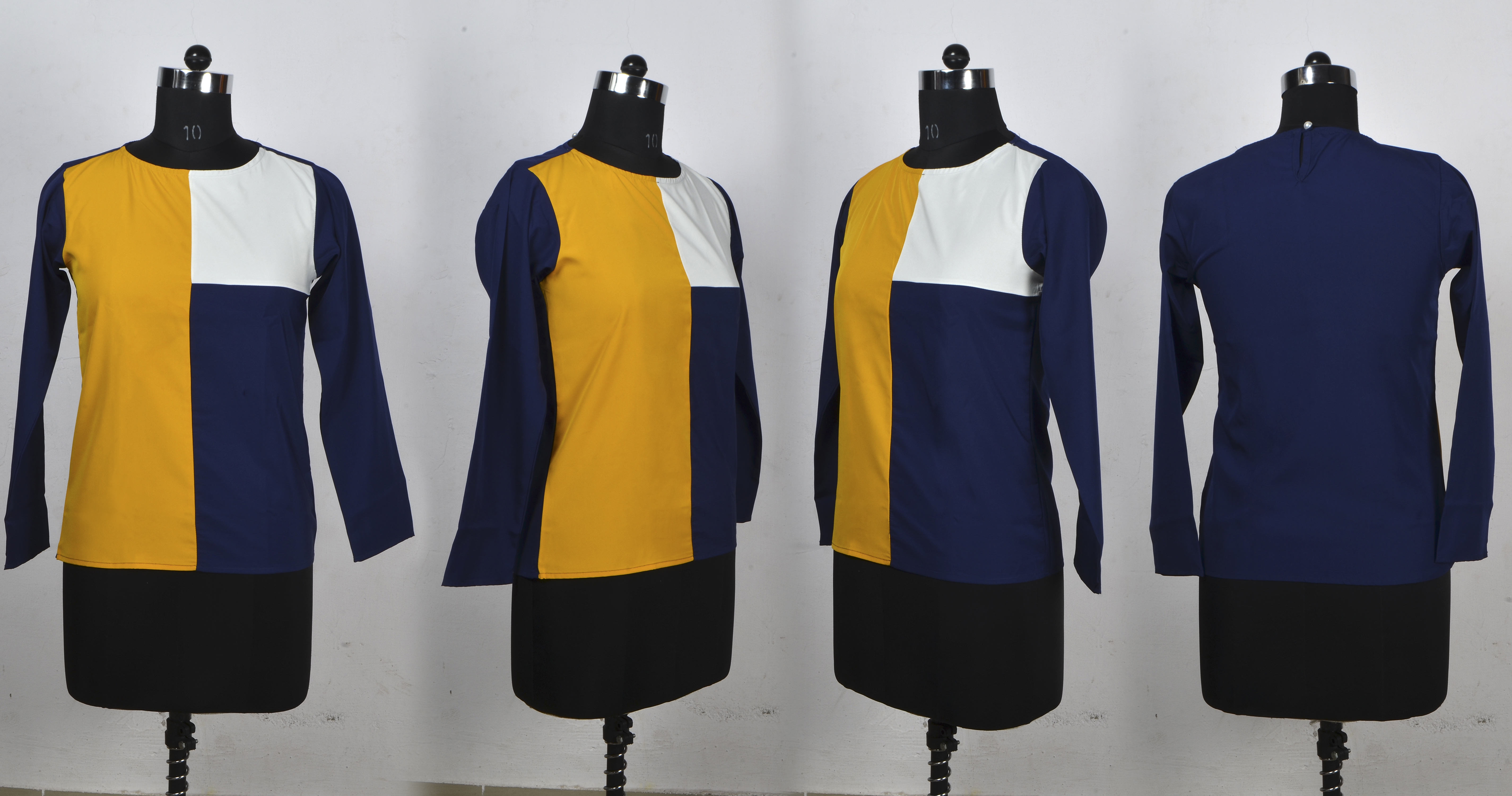 Ladies Top Long - Crepe Material, Size M/xl, Multi Color, Printed Pattern, Full Sleeves | Trendy All-season Wear, Easy To Wash, Durable Stitching