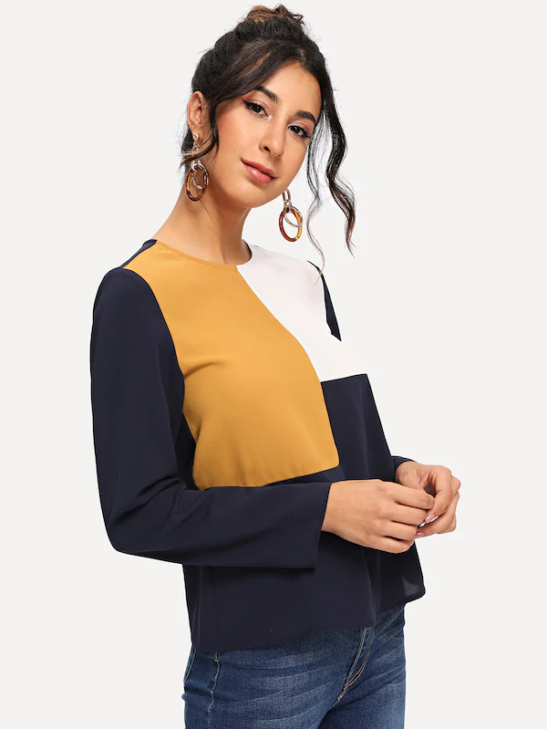Ladies Top Long - Crepe Material, Size M/xl, Multi Color, Printed Pattern, Full Sleeves | Trendy All-season Wear, Easy To Wash, Durable Stitching