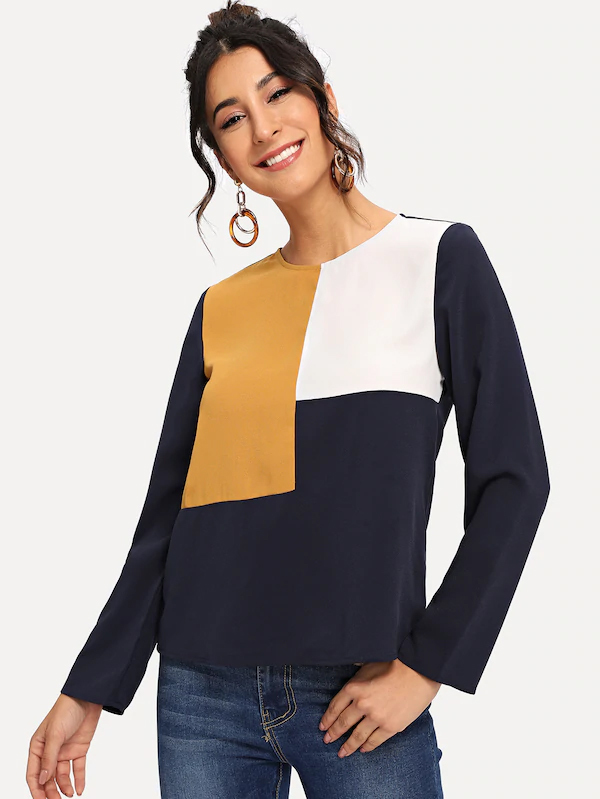 Ladies Top Long - Crepe Material, Size M/xl, Multi Color, Printed Pattern, Full Sleeves | Trendy All-season Wear, Easy To Wash, Durable Stitching