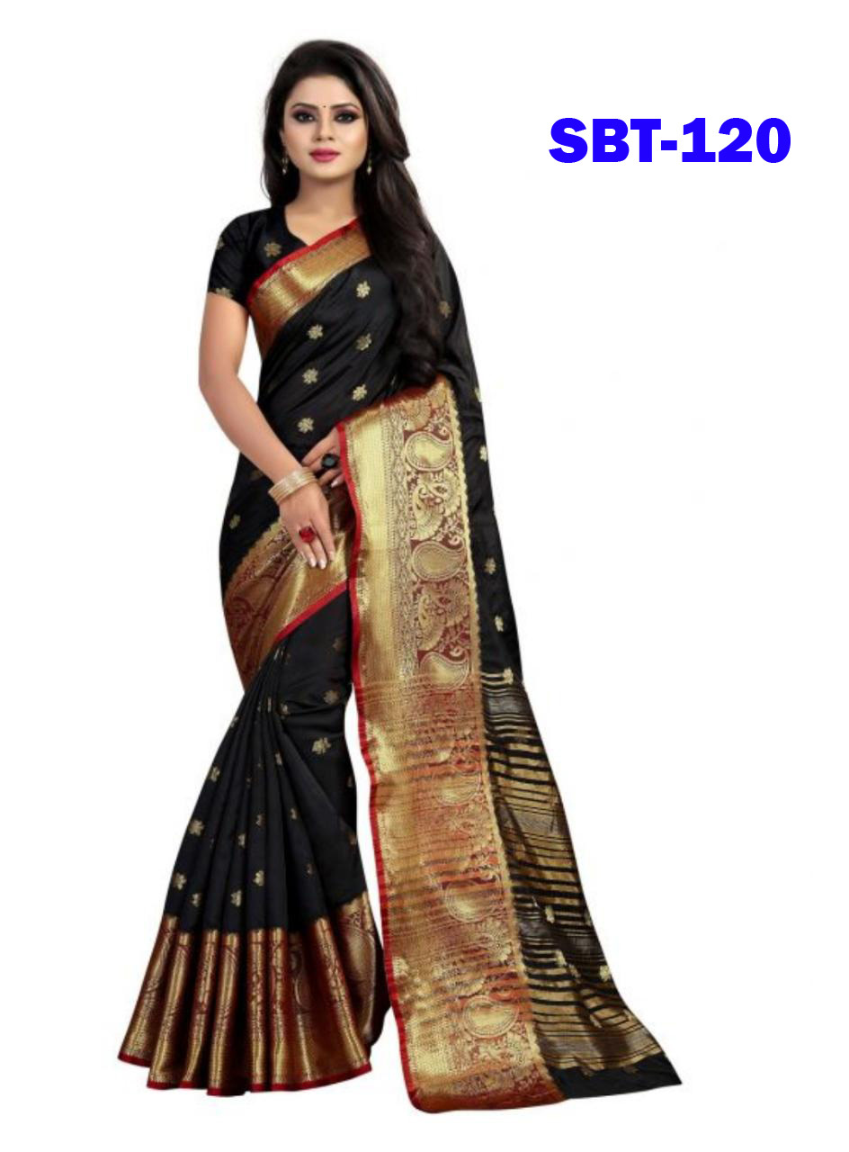 Multicolour Cotton Silk Saree With Mango Design