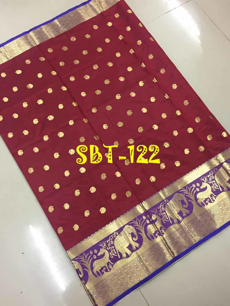 Multicolour Fancy Silk Saree