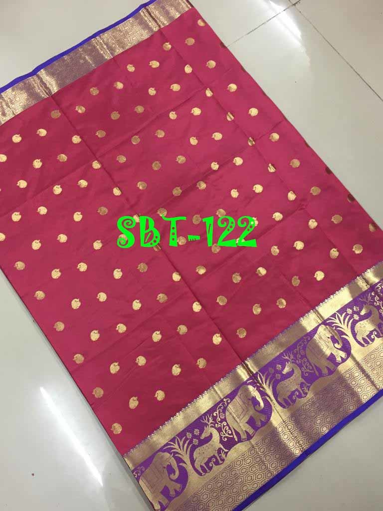 Multicolour Fancy Silk Saree
