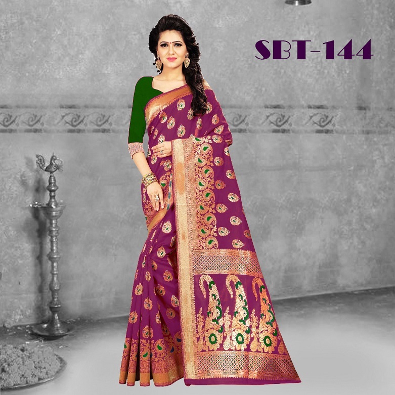Silk Weaving Saree - Art Silk, 5.5 Mtr Length, Multicolor | Embroidered Pattern, Patch Work, Laces Closure, Traditional Indian Style